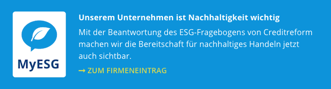 MyESG Eintrag zur Nachhaltigkeit